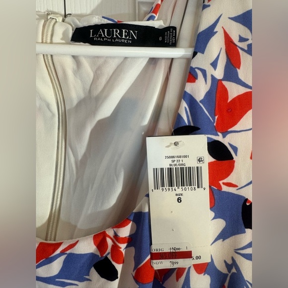 Lauren by Ralph Lauren Colorful Sleeveless Dress NWT - Picture 7 of 9